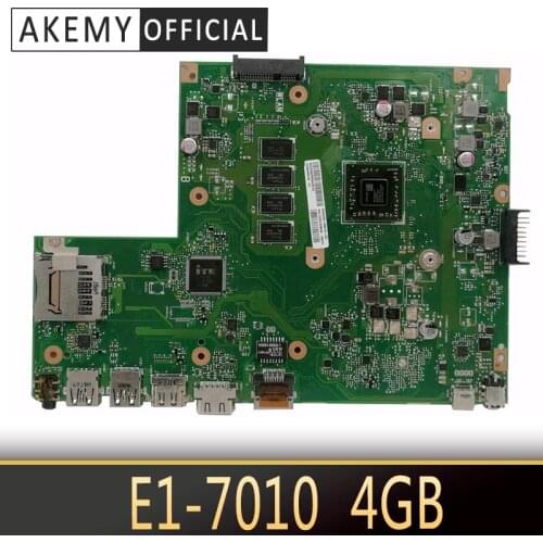 Original for ASUS X540YA laptop motherboard X540YA E1-7010 4GB MAIN BOARD REV 3.0 tested good free shipping