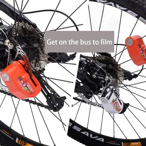 Anti-theft Waterproof Moto Bike Lock Cycling Security Lock Vibration Alarm 110db