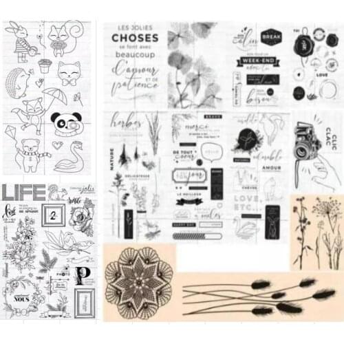 French links transparent Clear Silicone Stamp/Seal for DIY scrapbooking/photo album Decorative clear stamp sheets B0361