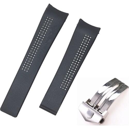 20mm 22mm rubber Silicone Sport Edition Watchband For TAG HEUER Series Men Band Watch Strap Breathable Wrist Bracelet belt F1