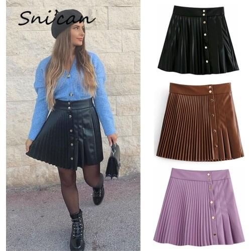 Женские кожаные юбки Snican China At AliExpress