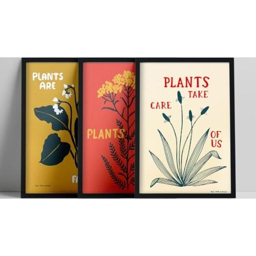 Modern Flower Abstract style Poster And Prints Wall Art Canvas Painting Colorful Plant Picture For Living Room Nordic Home Decor