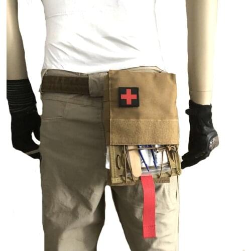 Outdoor Molle EDC Pouch Wallet Medical First Aid Kit Bag Portable Military Travel Camping Hunting Emergency Survival Tool Pack