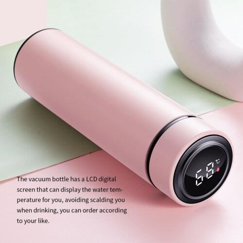 1pcs Smart Insulation Cup Male and Female Portable Student Minimalist Water Cup Bottle Creative Personalized Trend Tea Cup Large