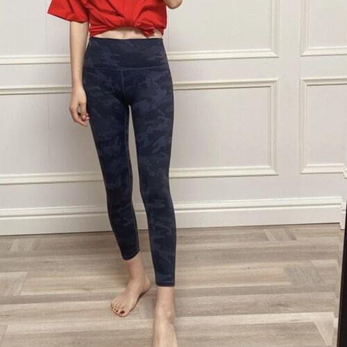 2021 New Womens Camouflage Yoga Leggings Pants Ladies Elastic High Waist Stretch Seamless Casual Female Sweatpants Trousers