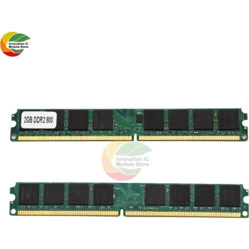 Ziqqucu 2GB DDR2 800MHZ PC2-6400 240PIN Memory RAM For CPU Motherboard Desktop Memoria For Intel Desktop Pc2 6400 1.8V Module