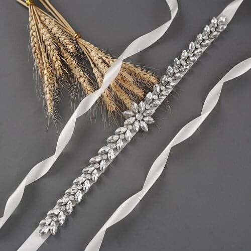 ZMS389 Sparkling Rhinestone Wedding Accessories High Quality Bride Belt Bridesmaid Evening Dresses Decoration Girl Prom Belts