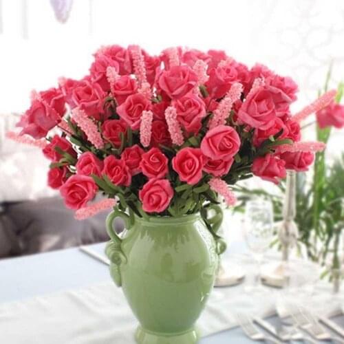 1Pc Artificial Flower Foam Rose DIY Garden Party Home Wedding Furniture Decor Festive & Party Supplies Artificial Decorations
