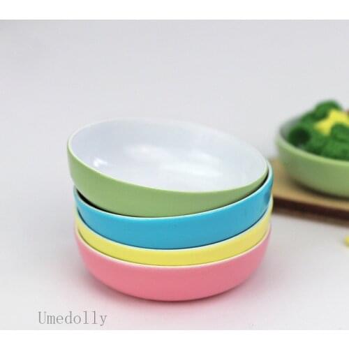 1PCS 1/12 Scale Dollhouse Miniature Nordic Soup Plate Dish Doll House Mini Play Kitchen Utensils Accessories