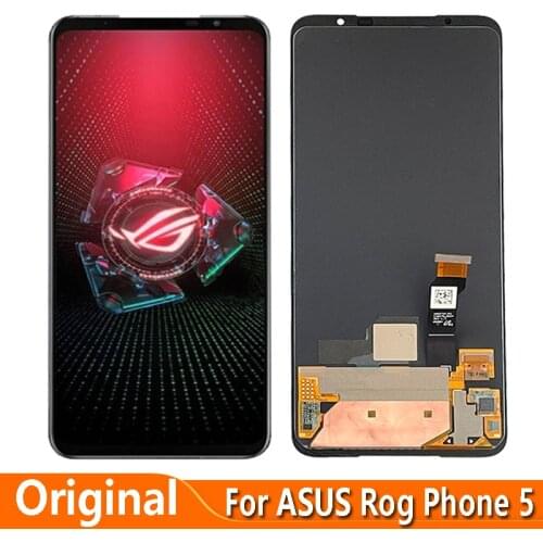 Original AMOLED 6.78" For Asus ROG Phone 5 Pro 144HZ ZS673KS 1A079IN LCD Display Touch Digitizer Screen Assembly
