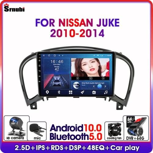Android 10.0 2Din Car Radio For Nissan Juke YF15 2010-2014 Touch Screen GPS Navigation Multimedia Player RDS DSP 4G Net Car play