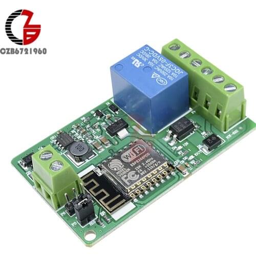 DC 12V ESP8266 ESP-12F ESP12F Wireless Wifi Module 220V 10A Relay Module 802.11b/g/n 2.4GHz