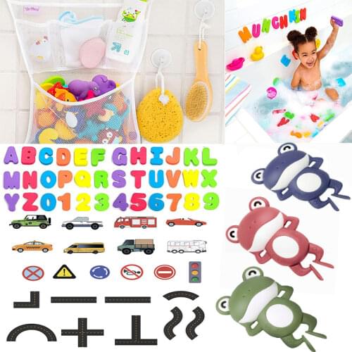 Baby Bath Puzzles Alphanumeric Letter Bath Toys Soft EVA Kids Baby Bathroom Water Toys Early Educational Bathing Toy