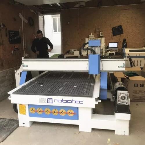 ROBOTEC 1325 big size router cnc 4 axis milling machine 3d cnc engraving machine price T-slot working table cnc router