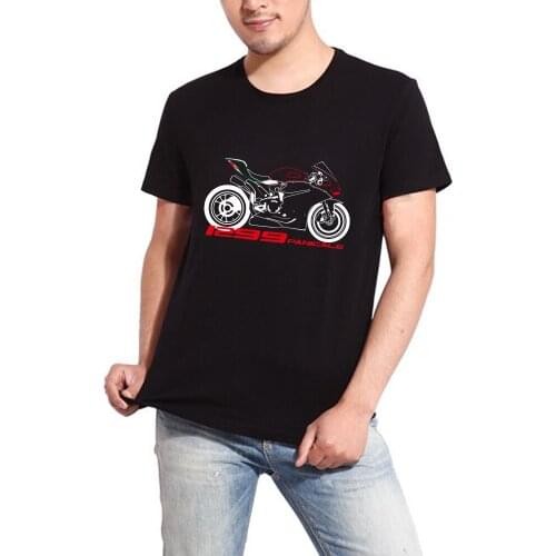 KODASKIN Motorcycle Style 100% Cotton for Ducati 1299 Panigale Casual Short Sleeve O-Neck T Shirt