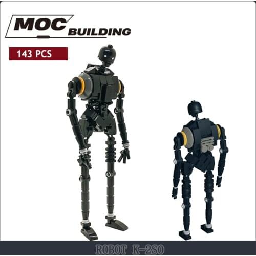 Moc-59025 robot k-2so MOC locks Robot Soldier Grand Pirates One Moving Figure To ys Space Star Series Wars Kids Gift Blocks
