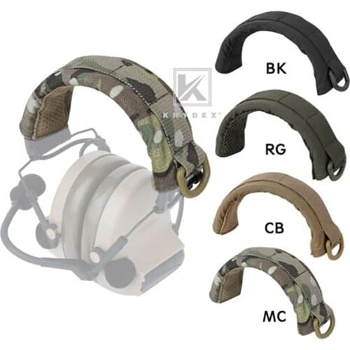 KRYDEX Modular Headphone Stand Protection Cover Tactical Headband Earmuff Headset Stand MOLLE Protection Case For HOWARD PELTOR