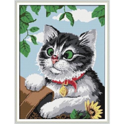 Cartoon cat pattern 5D diamond painting set DIY animal cross stitch mosaic diamond art full dril embroidery home decoration gift