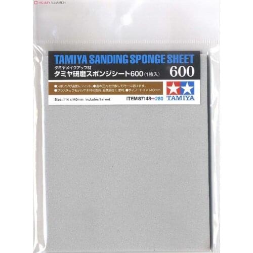 Tamiya 87148 Sanding Sponge Sheet - 600 Model Kit Use