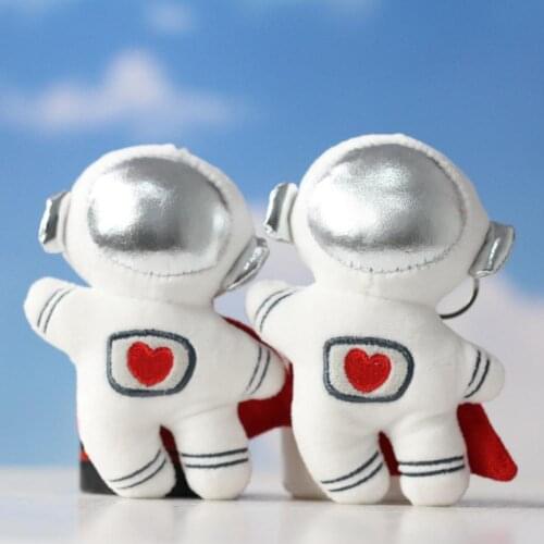 Plush Keychain Decorative Cartoon Skin-friendly Cute Space Supermen Astronaut Lovely Pendant Delicate Craft Premium Decoration