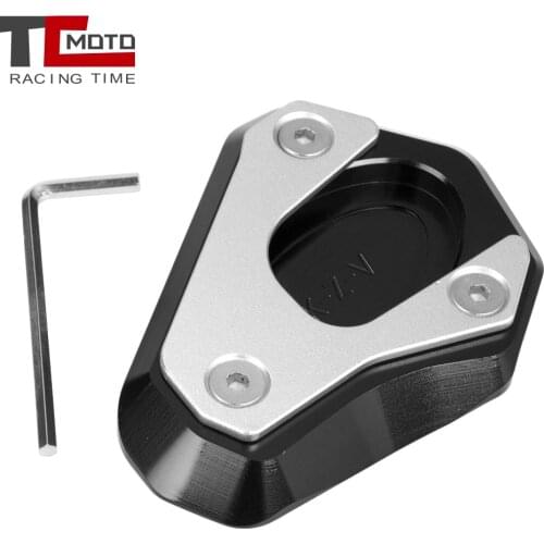 Kickstand Enlarger Side Stand Pad Extension Support Plate For Kawasaki Z800 Z900 Z900RS Z650 ZX10R Z1000 ZX6R ER 6F 6N NINJA650