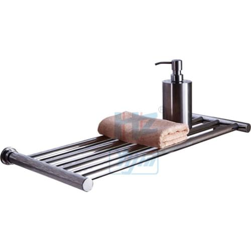 2018 Free shipping heated towel rail Single layer electric towel warmer stainless steel 304 bathroom shelf dryer towels HZ-921