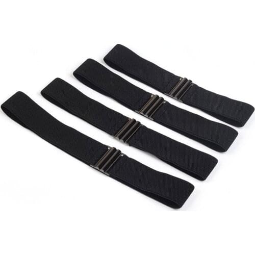 High Quality Elastic Band Wide Belts Simple Down Coat Waist Belt Female Buckle Black Strap Dress Decoration Accessories