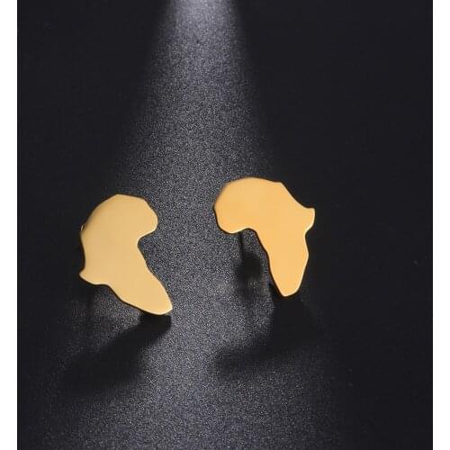 Sipuris Map Earrings Cute Africa Map Earrings For Women Fashion Jewelry Ear Jewelry Gift