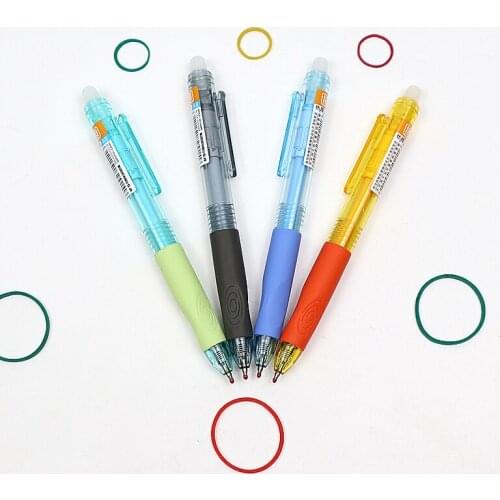 4pcs/lot Kawaii Small Fresh Style Erasable Gel Pen 0.5mm Nib Black/Blue Ink Student School A Magical Writing Neutral Pens Gift