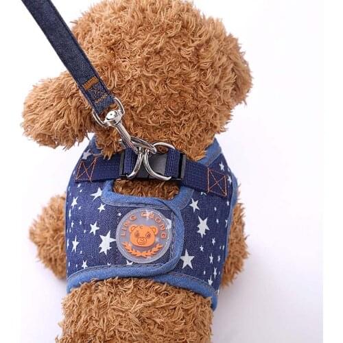 Reflective Pet Dog Harness and Leash Set Puppy Chest Strap Lead Dog Control Harness Vest For Small Medium Dogs Chihuahua Walking