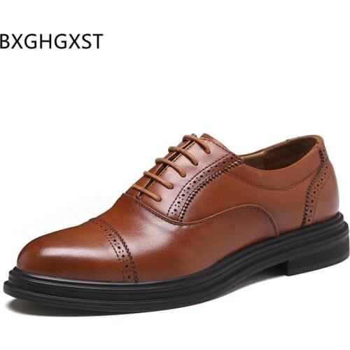 Brogue Shoes Men Wedding Dress Formal Shoes Men Business Suit Men Dress Shoes Leather Black Dress Office 2021 Zapatos De Hombre
