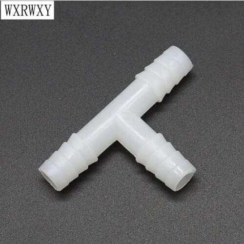 Wxrwxy 10mm Tee connector 10mm tee barb water splitter garden irrigation connector barbed Air pipe fittings 20 pcs
