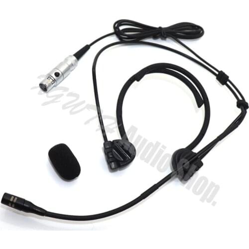 Xgwth Dual Hook Head Headset Microphone For AKG Wireless Radio Mic System Transmitter Beltpack Foldable Ears Mini XLR 3Pin TA3F