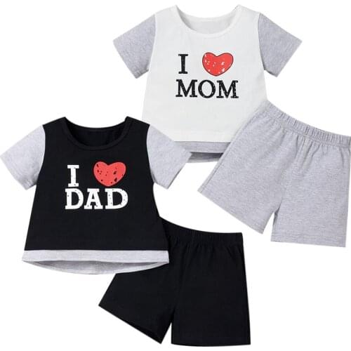 YOYOSHOW Summer neworn baby outfits fashion toddler clothes baby T-shirt set 0-2 years old baby set