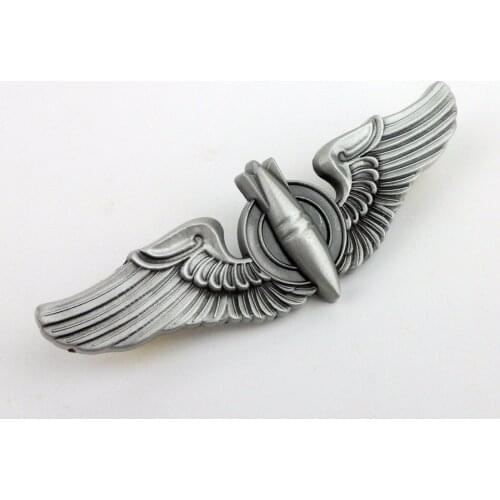 WWII UNITED STATES US ARMY AIR FORCES BOMBARDIER BADGE WINGS PINBACK 3.0''-0604 Military Store