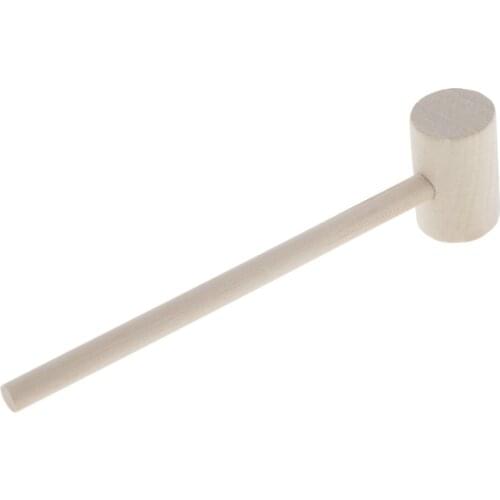 10pcs Wooden Hammer Toy Lobster Mallet Beating Gavel for Kids