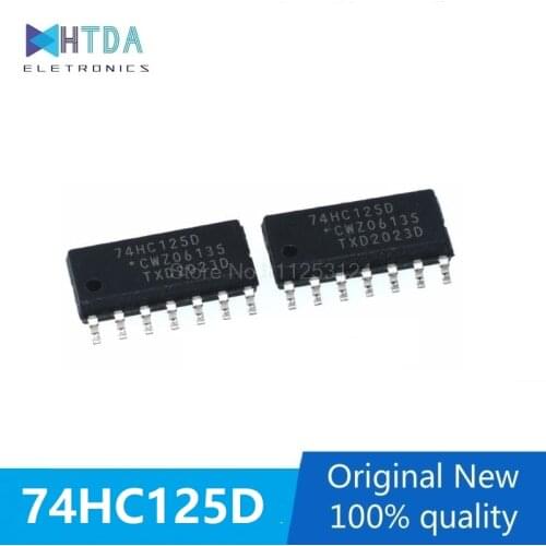 10pcs/lot 74HC125D MM74HC125M SN74HC125DR 74HC125 SOP14