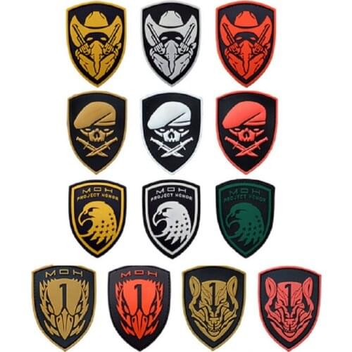 PVC 3D Armband Second Aviation Regiment Medal Of Honor Armband Wolfpack Medal Of Honor MOH Eagle AFO Gunmen Army Patch