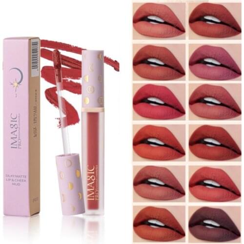Dual Purpose Lip Gloss/blush Matte Finish Intense Color Tint Lasting Natural Lips Makeup Women Cosmetics TSLM1