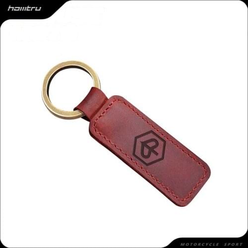 Motorcycle Keychain Cowhide Key Ring Case for Piaggio Vespa MP3 ZIP PX Fly Primavera GTS300 Sprint 50 150