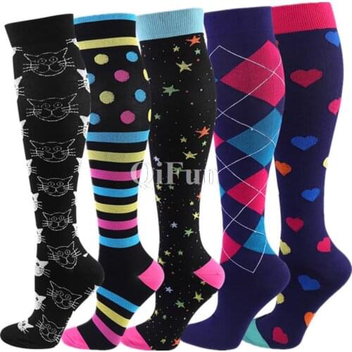 40 Styles Compression Stockings Knee High 20-30mmHg Fit Medical Varicose Veins Pregnant Women Nursing Circulation Edema Diabetes