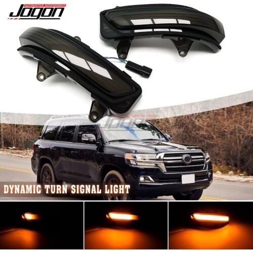 For Toyota Land Cruiser FJ200 LC200 Prado FJ150 2010- 2020 Car Side Mirror Lamp LED Dynamic Turn Signal Light Blinker Indicator