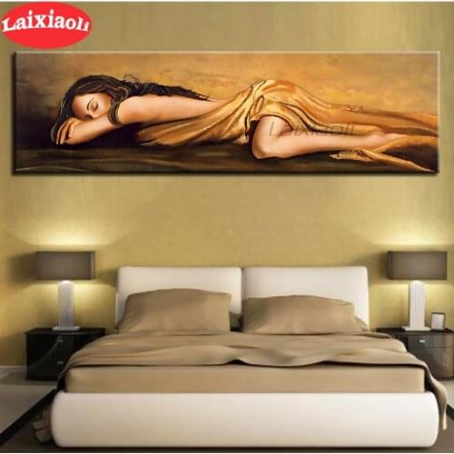 Resting Sleeping Woman Abstract Painting Beautiful Sexy Diy diamond painting rhinestones embroidery diamond mosaic cross stitch