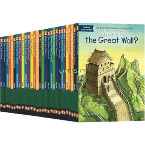 Where Is series 30 Books/Set,Childrens English Popular Science World Geographical And Historical Sites Book Early Education