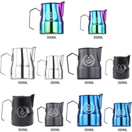 Stainless Steel Milk Frothing Jug Cappuccino Barista Tool Milk Espresso Steam Pitcher for Espresso Machine
