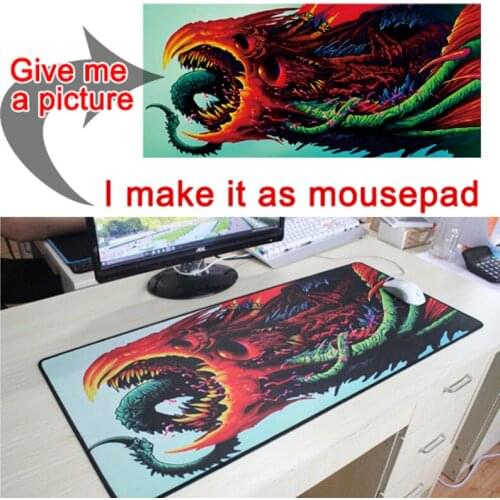 Mairuige Any size customization DIY Black Locking Edge Mouse Pad Game Player Pad Large Game MousePad Keyboard Pad mat