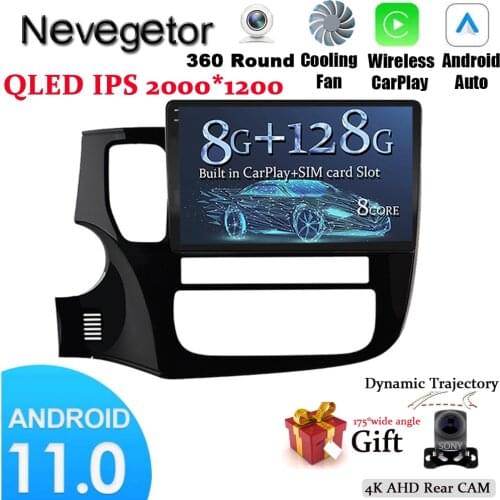 Android 11 4G Multimedia Video Player Navigation GPS For Mitsubishi Outlander 3 GF0W GG0W 2012-2018 Car Radio