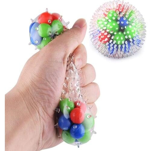 TPR Soft Gel Vent Ball DNA Color Beads Stress Ball Cheap Stuff with Free Shipping Stress Relief Mini Toys Autism Toys