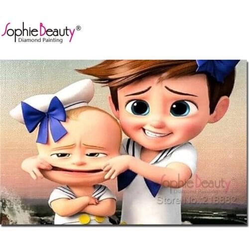 Sophie Beauty Diy Diamond Painting Diamond Embroidery Cross Stitch Rhinestone Mosaic Cute Boys Home Decoration Needlework 18902