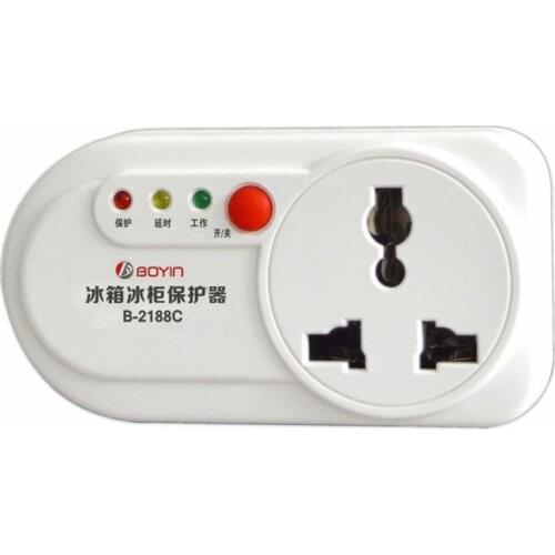 Wall Power Socket Power Failure Delay Start-up Protection Refrigerator Transformer Vvoltage Protector Socket